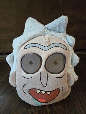 Rick And Morty Rick Dandee Mascot Head Plush Cosplay Head Costume Halloween